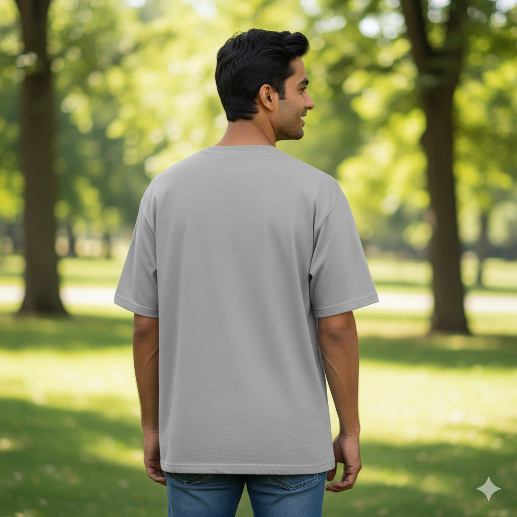 Oversized "Think Happy Thoughts" T-Shirt | Premium