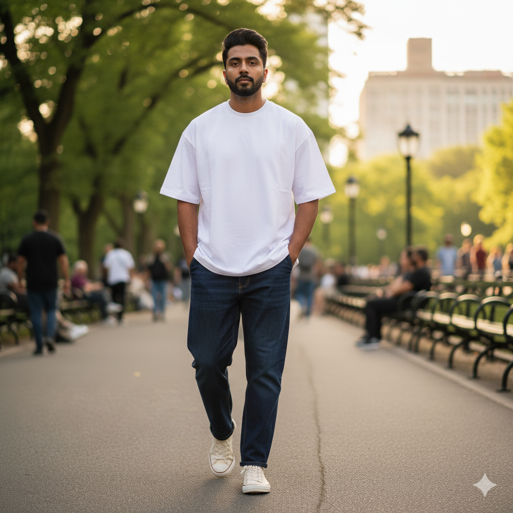 Premium Oversized White T-Shirt