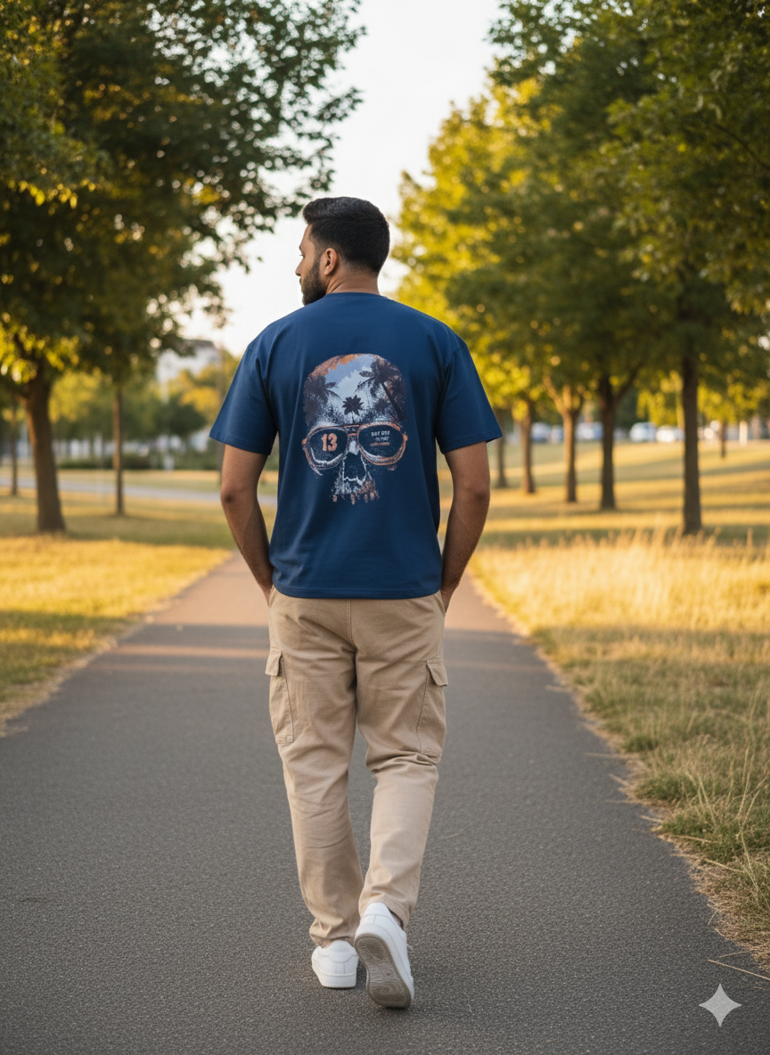 Navy blue - Oversized T-Shirt – Unisex Premium Cotton