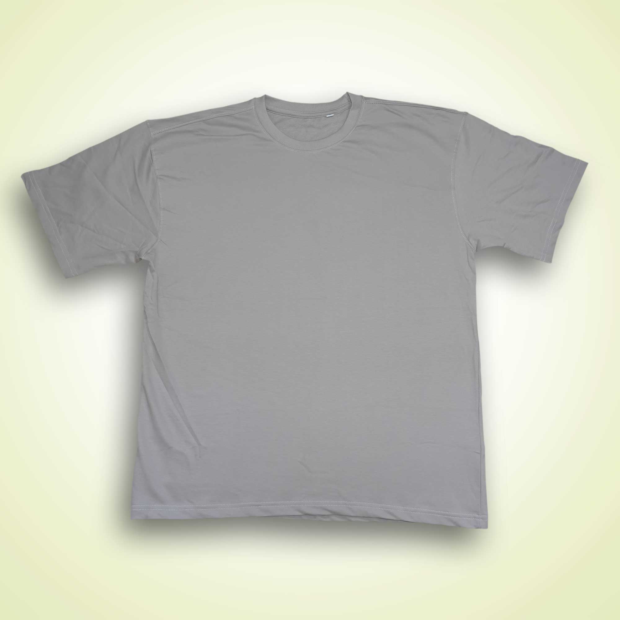 Light Grey Oversized Premium Cotton T-Shirt