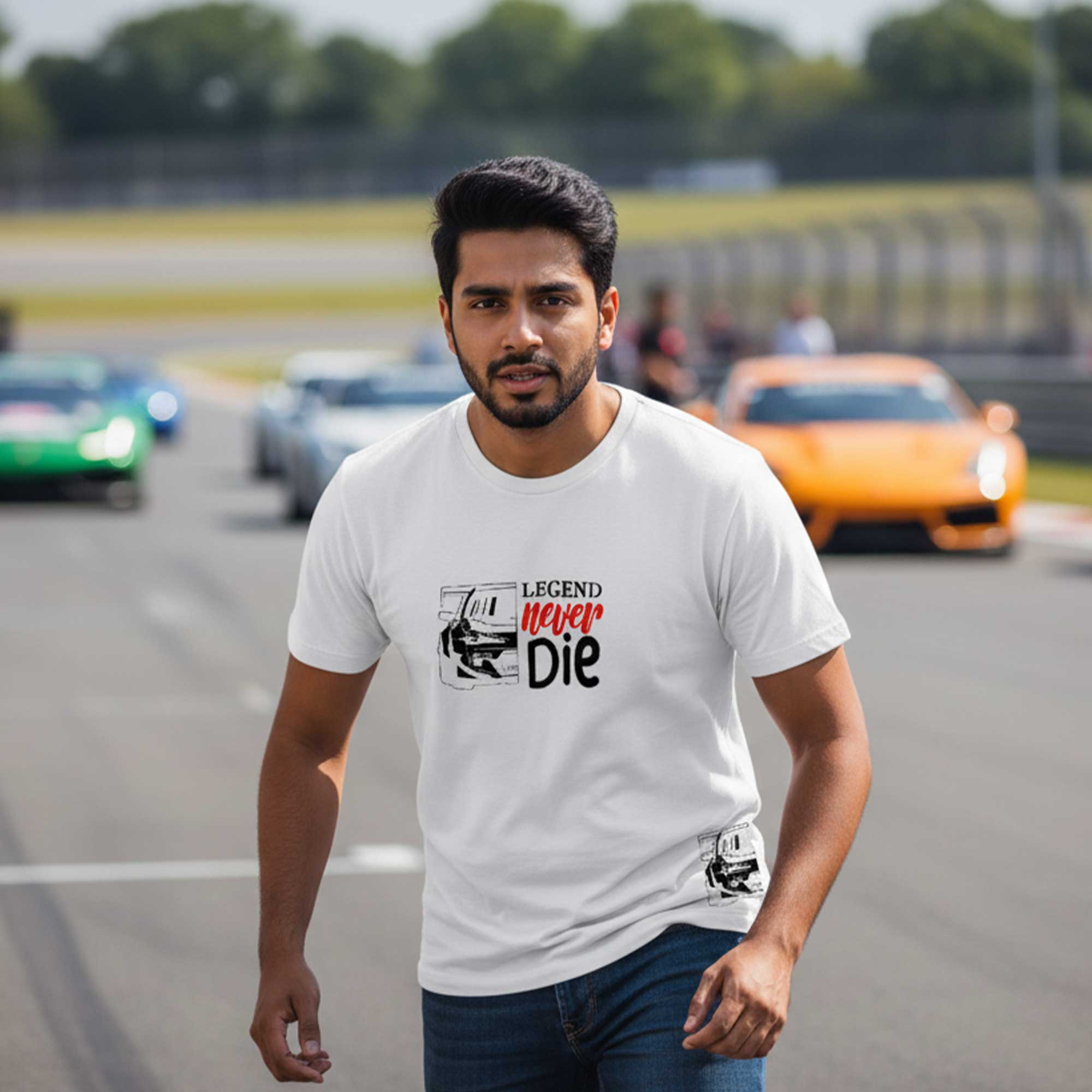 Legend Never Die Premium Oversized T-Shirt – Car Lovers Edition