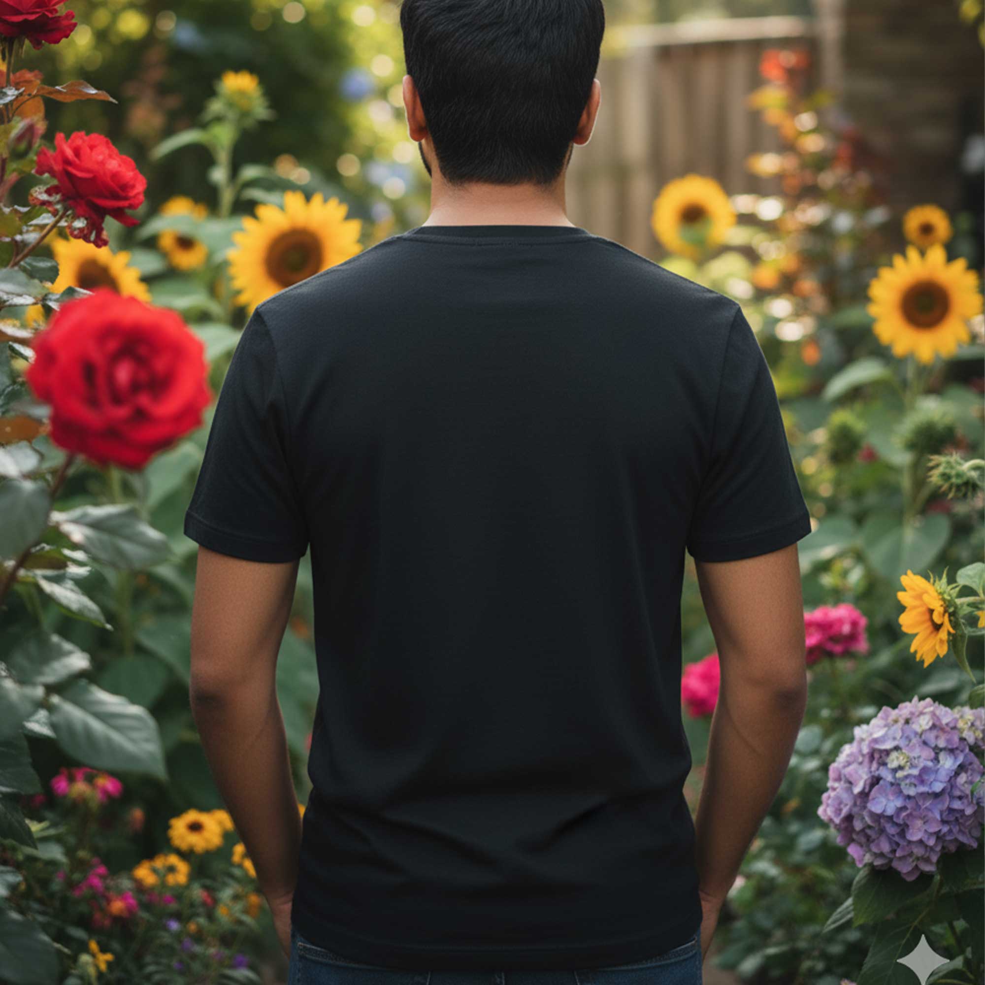 Thorns Can’t Hide Beauty🌹 – Premium Oversized Black T-Shirt