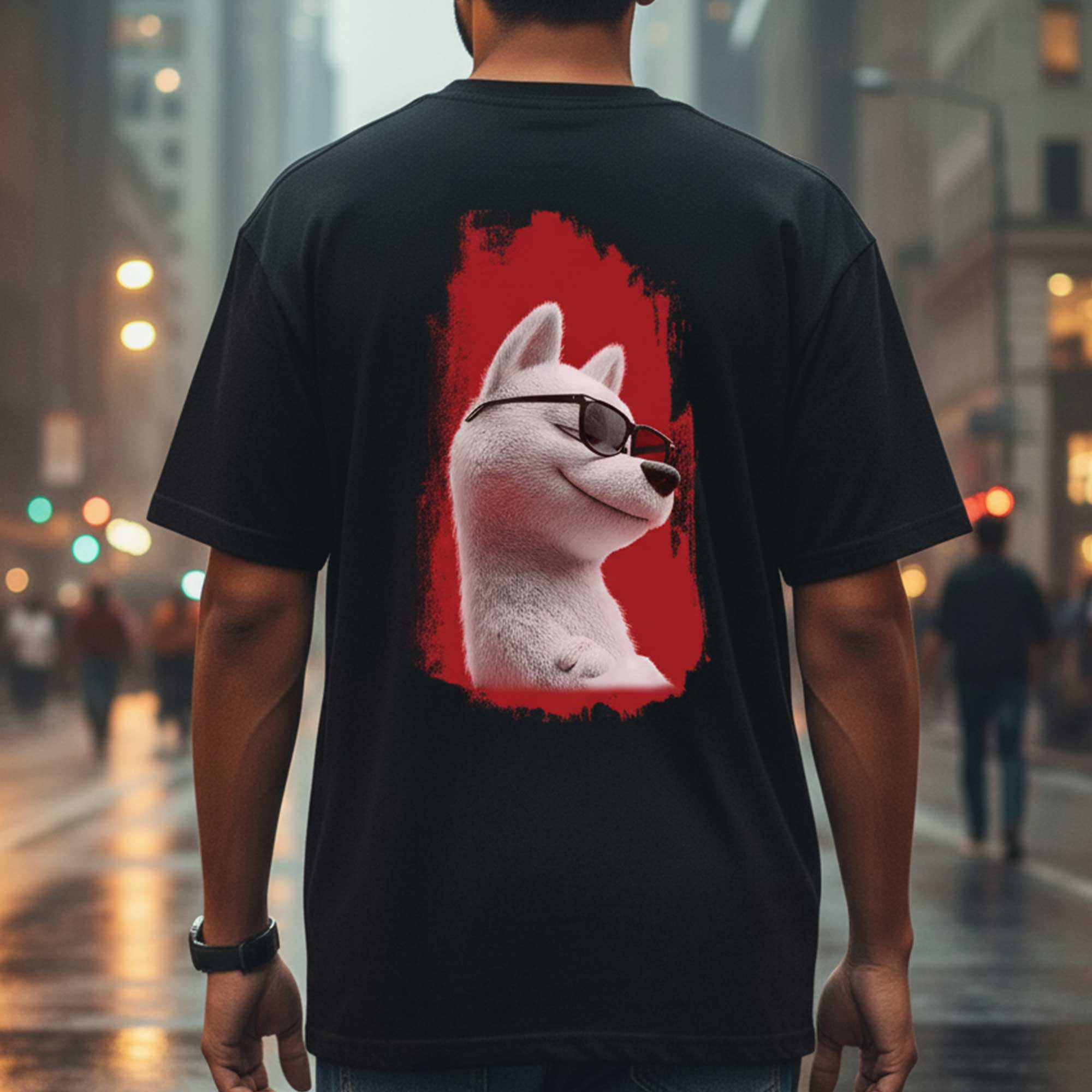 Cool Dog Oversized Premium T-Shirt – Black