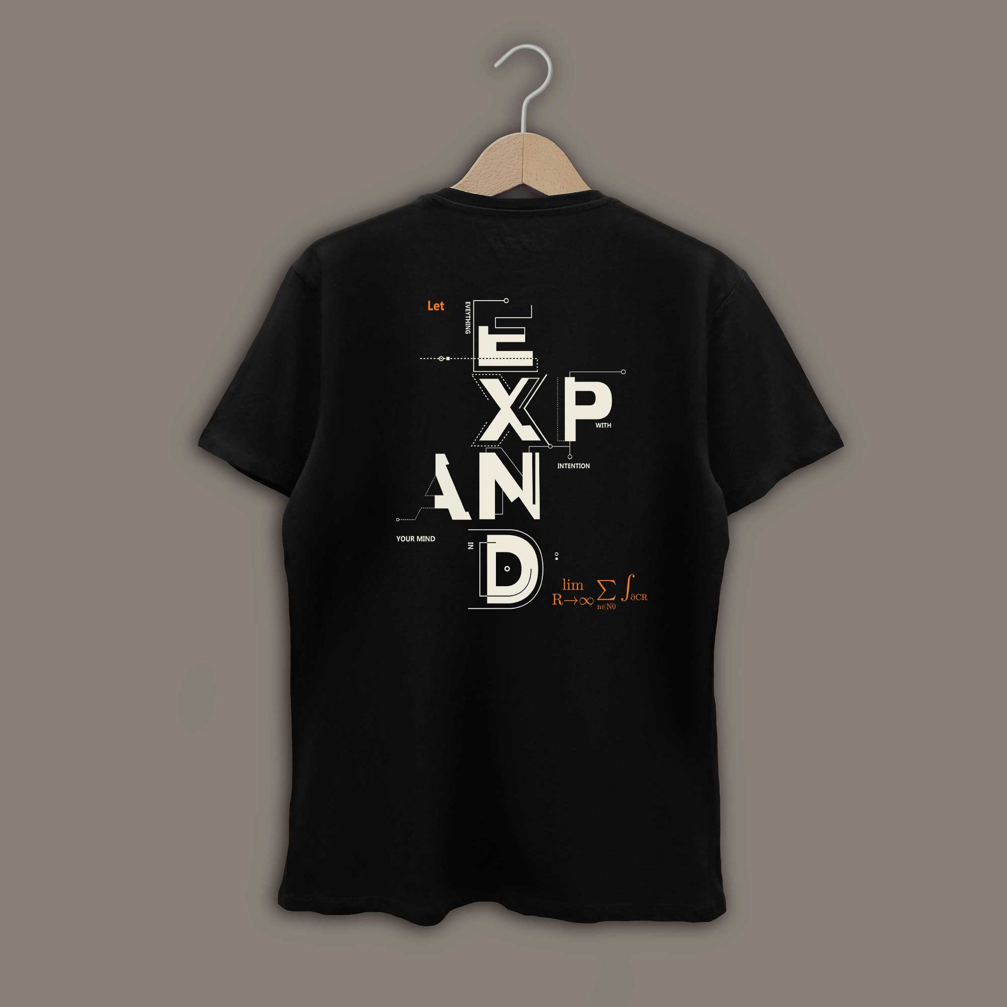 Expand, Premium Oversized T-Shirt – Black