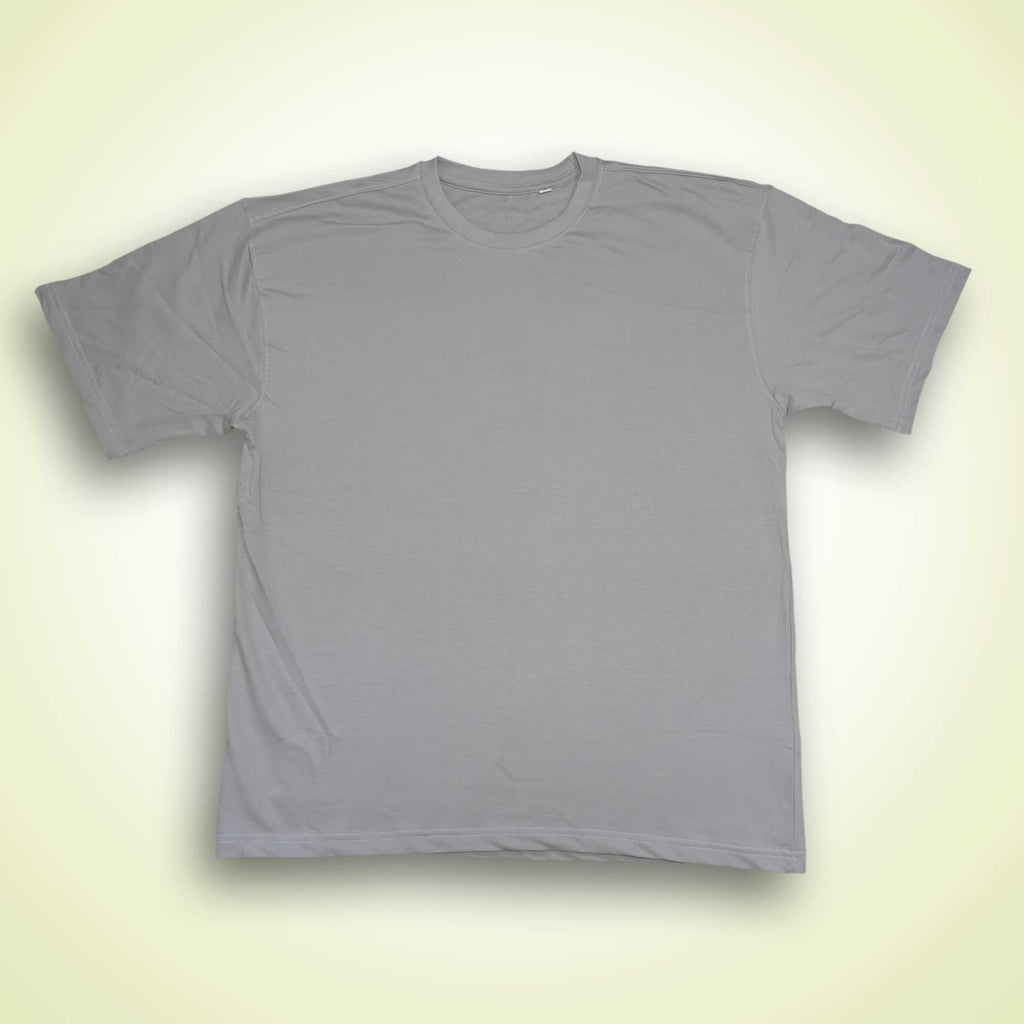Light Grey Oversized Premium Cotton T-Shirt