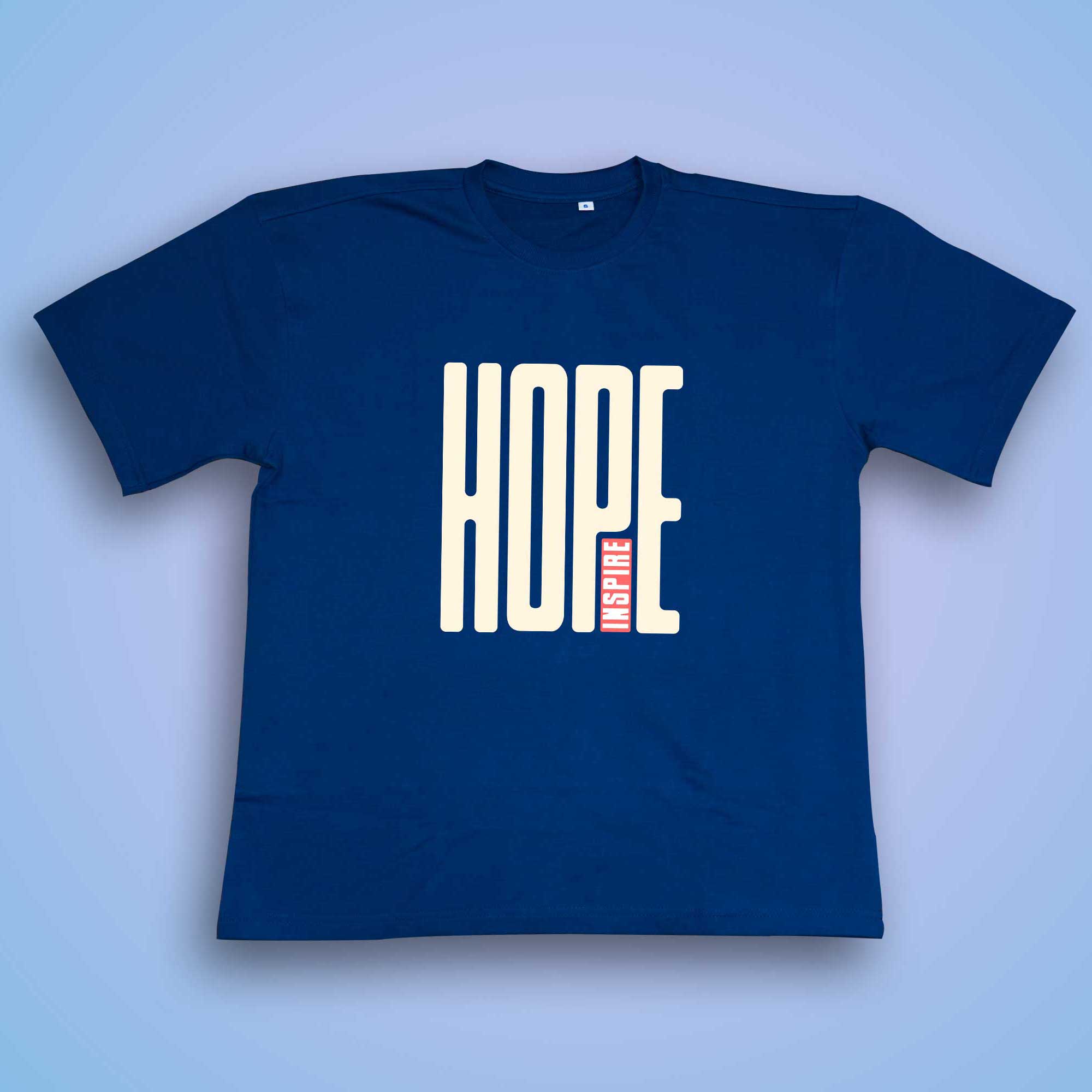 HOPE Inspire Premium Oversized T-Shirt – Navy Blue