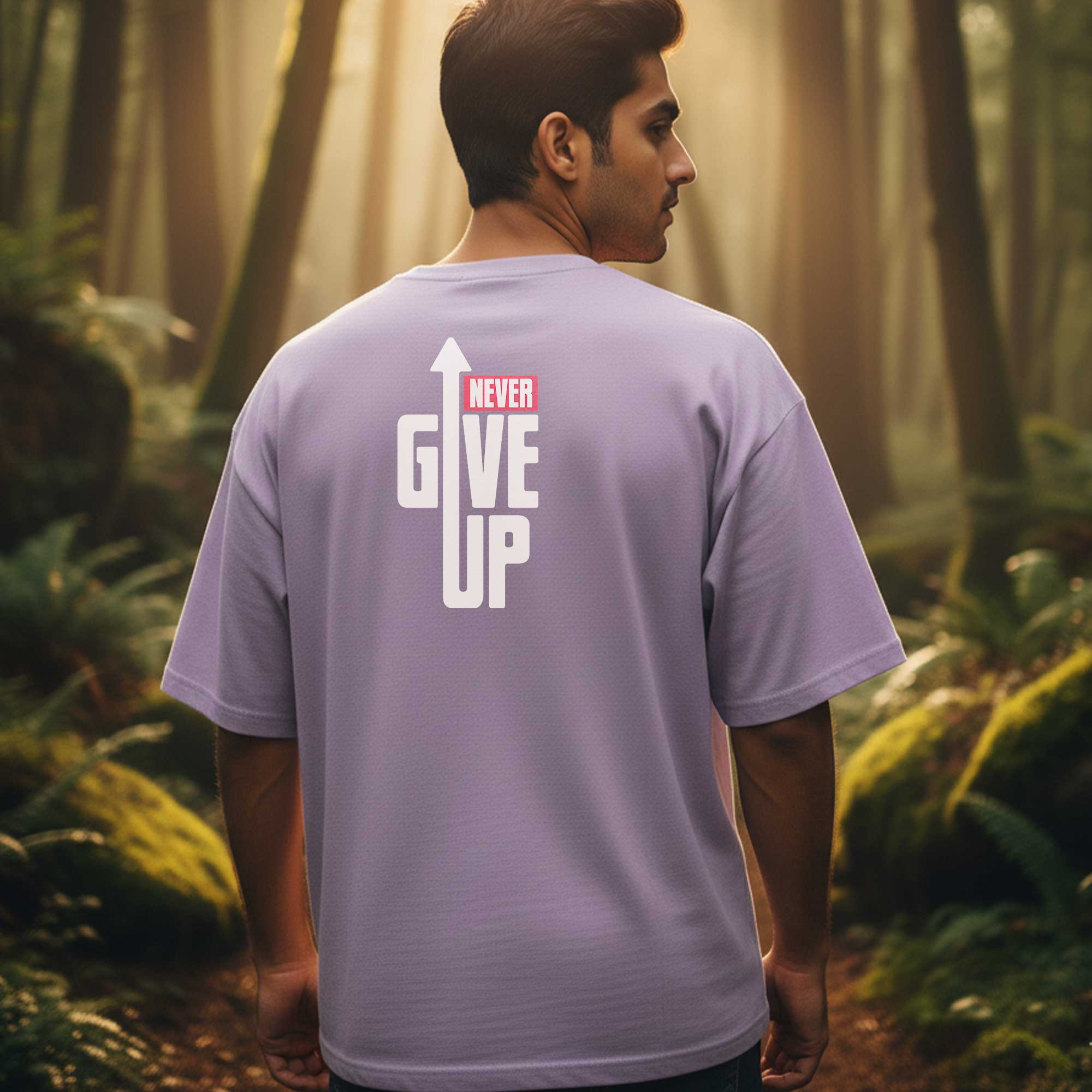 Adventure & Motivation🌟 – Premium Oversized Lavender T-Shirt
