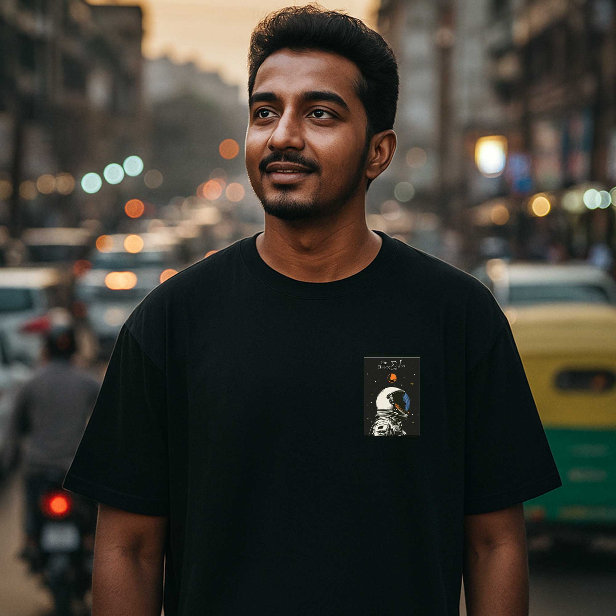 Expand, Premium Oversized T-Shirt – Black