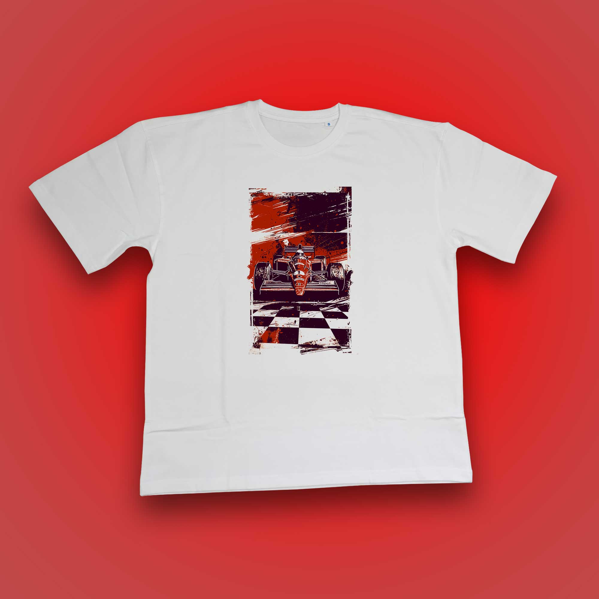 Born to Race Oversized Premium T-Shirt – White